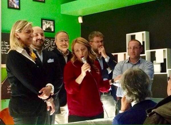 giorgia meloni a monza inaugurazione circolo fratelli d'italia mb