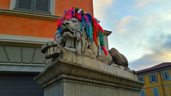 sul filo dell'arte ponte dei leoni con treccine