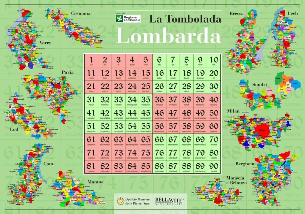 Tabellone Tombolada Lombarda