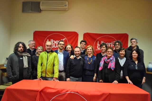 foto gruppo candidati liberi e uguali