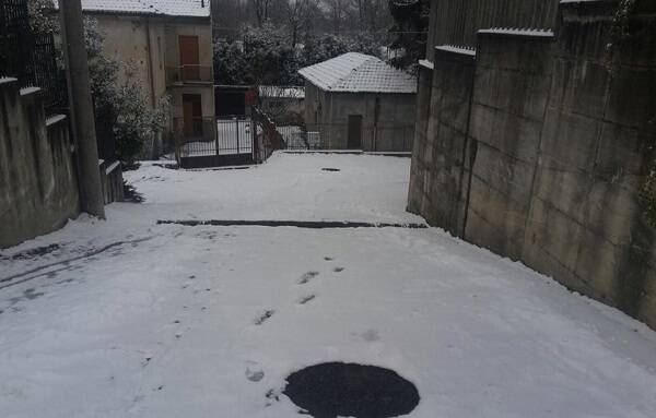 via comasinella cesano snia nevicata febbraio 2018