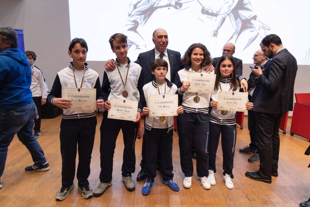 Premiazione brianza scherma