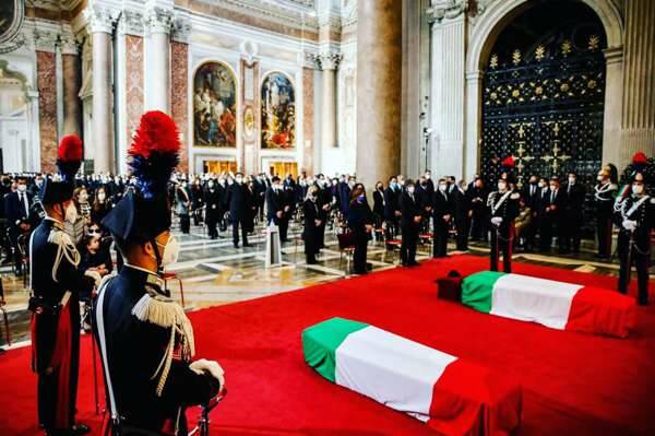 funerali luca attanasio e vittorio iacovacco foto fb giovanni toti