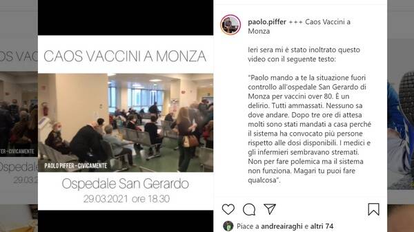 caos vaccini monza video piffer