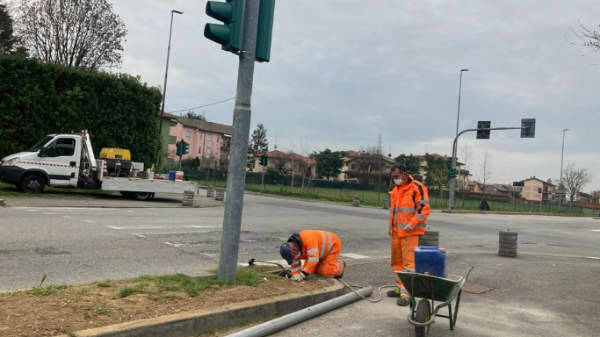 Semaforo villasanta installazione