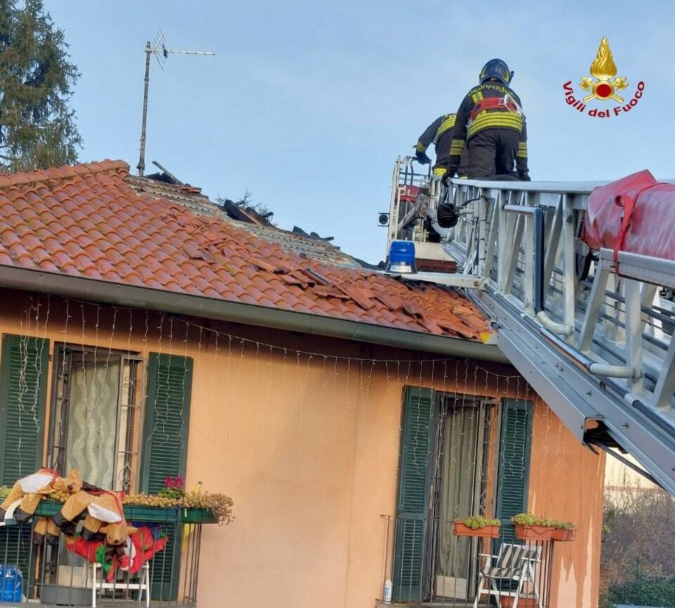 Incendio, Carate Brianza