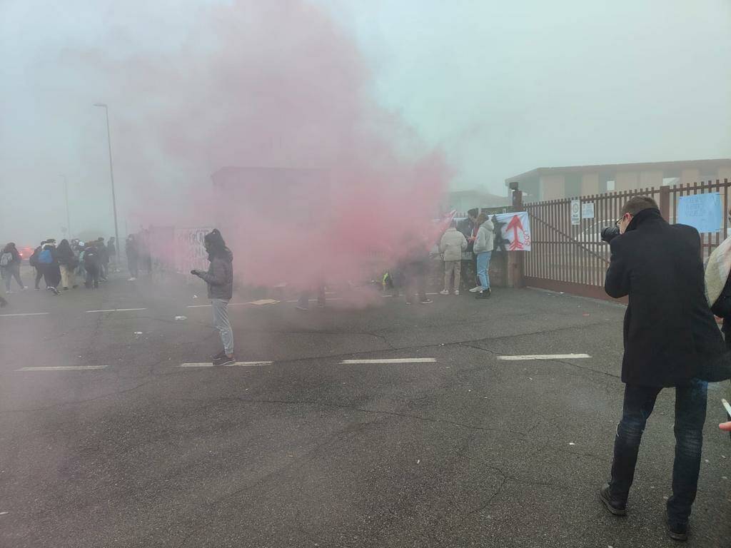 Protesta studenti Vimercate