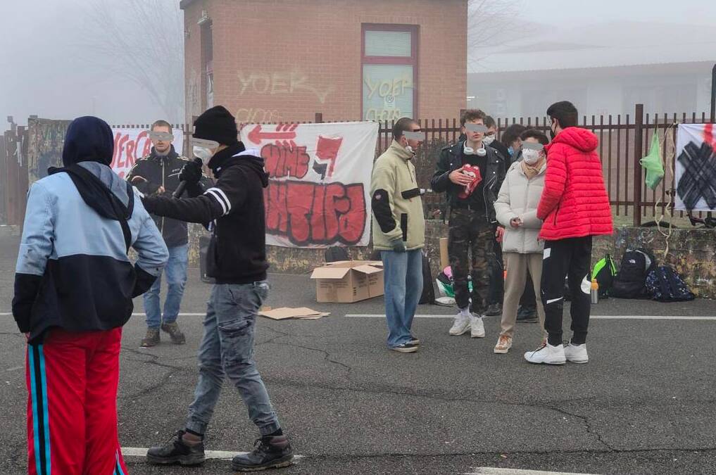 Protesta studenti Vimercate