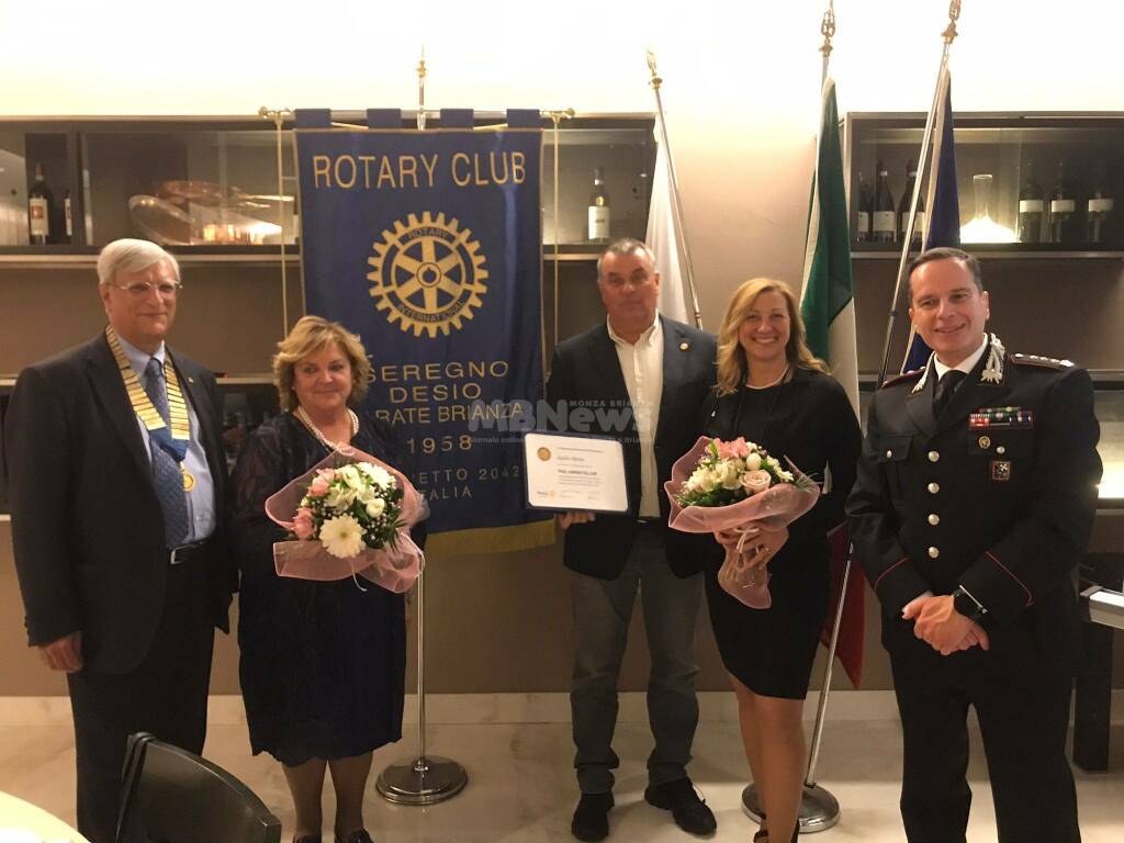 Il Rotary Club Seregno Desio e Carate Brianza premia Egidio Motta del Polaris 