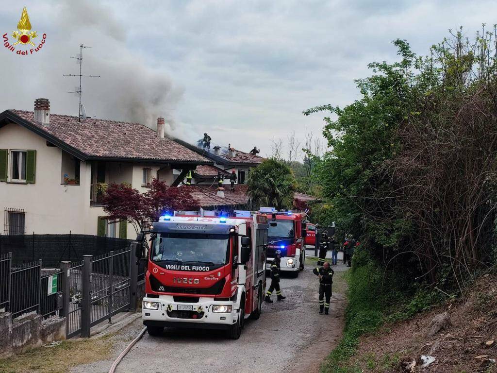 verano in brianza incendio