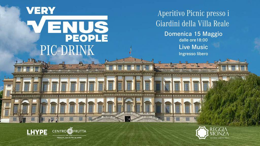 venus aperitivo giardini villa reale monza