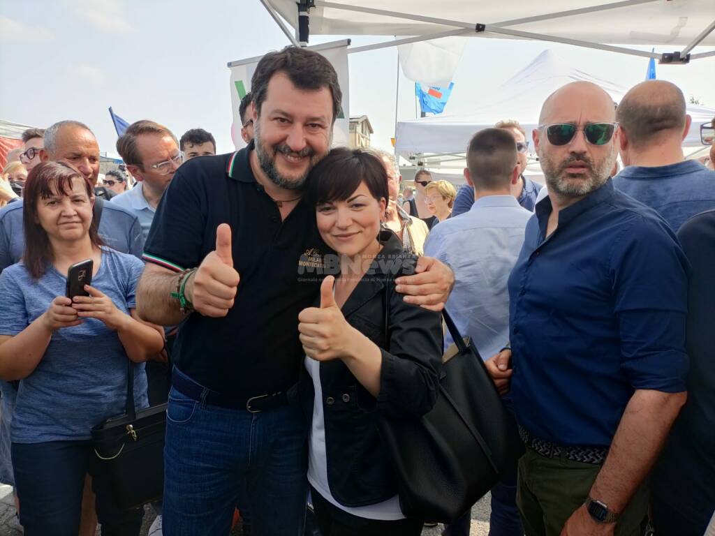 Matteo Salvini a Lissone per la candidata sindaco Laura Borella