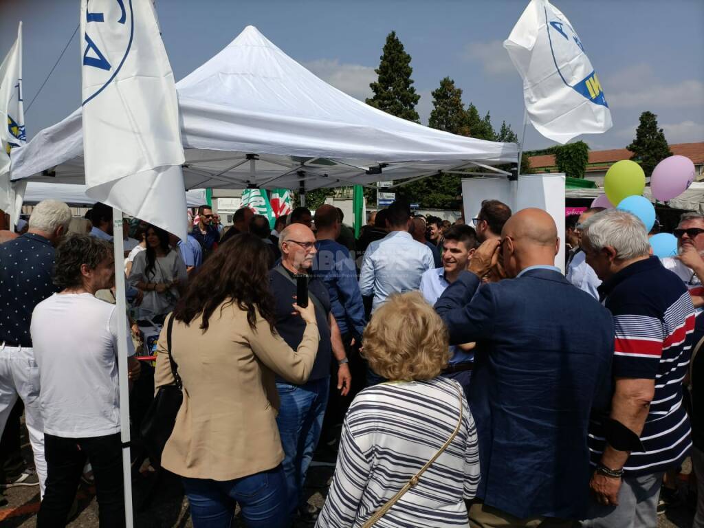 Matteo Salvini a Lissone per la candidata sindaco Laura Borella
