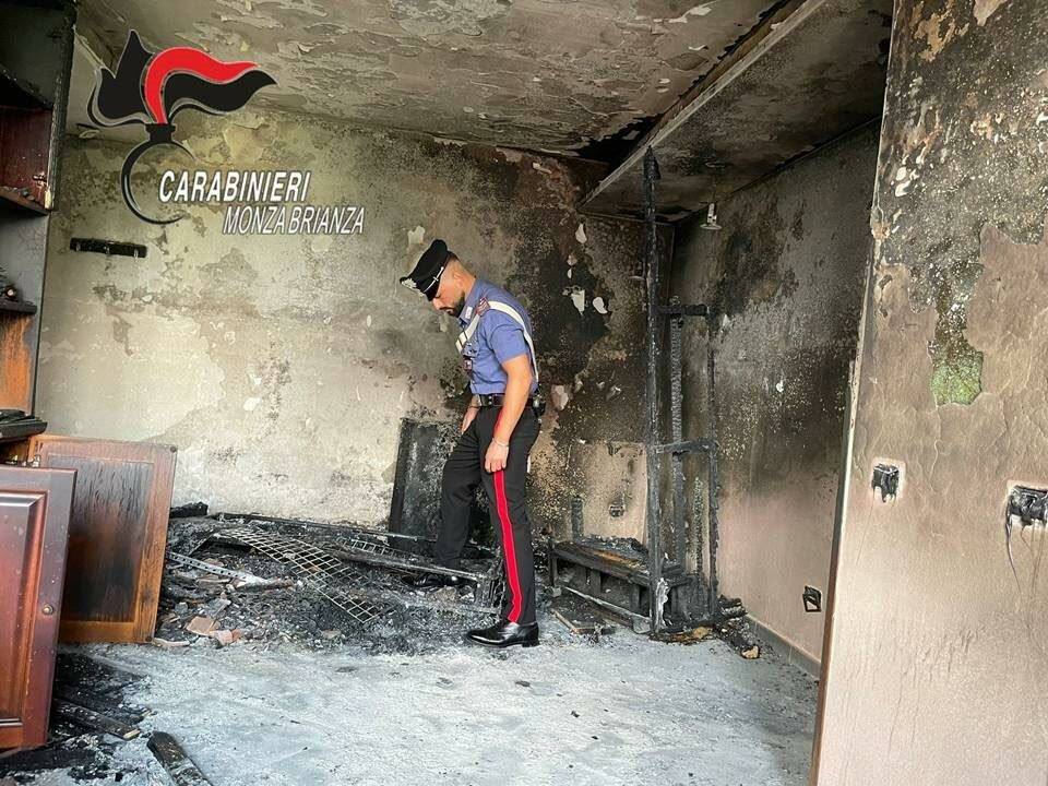carabinieri incendio