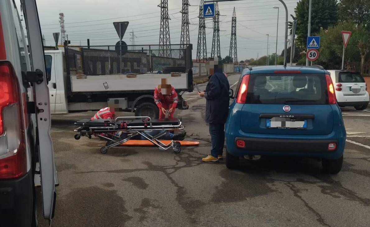 brugherio incidente auto bici