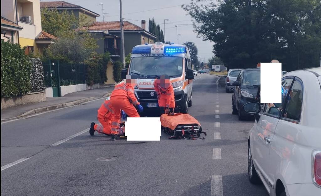 brugherio incidente scooter auto