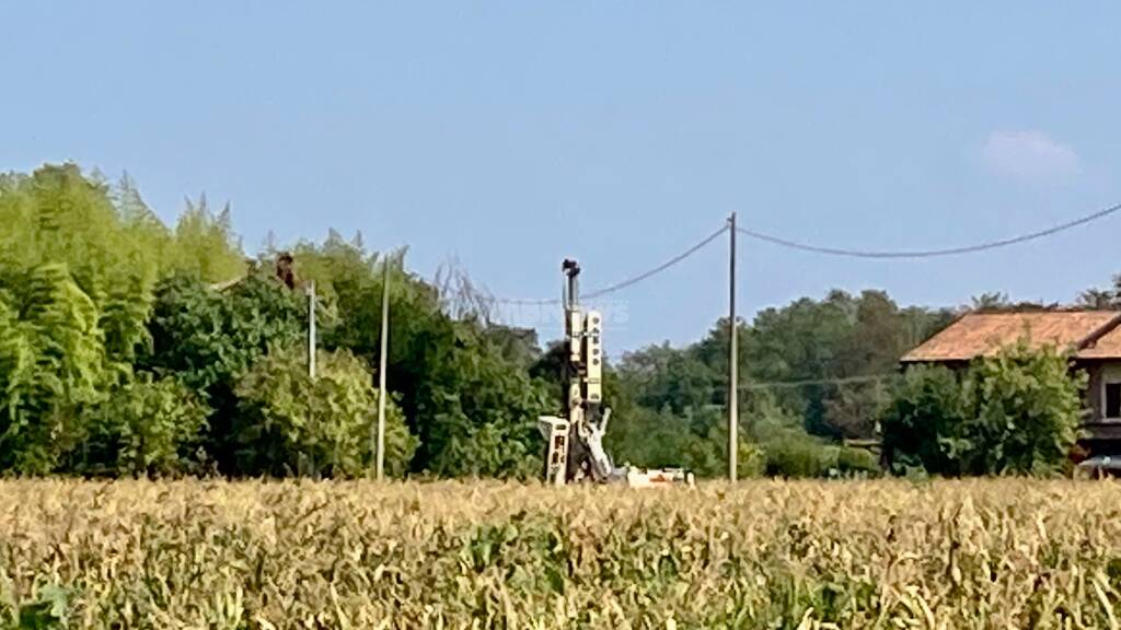 Trivella carotaggio Pedemontana tra Bellusco e Vimercate tratta D breve