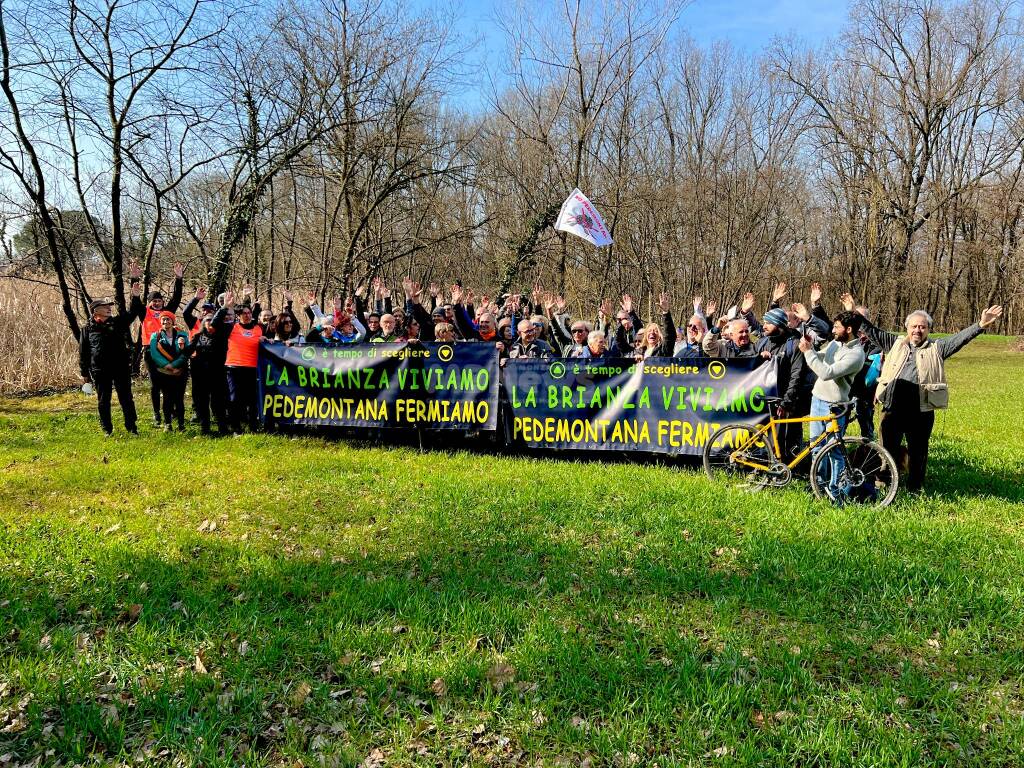 Protesta contro Pedemontana a Lesmo 