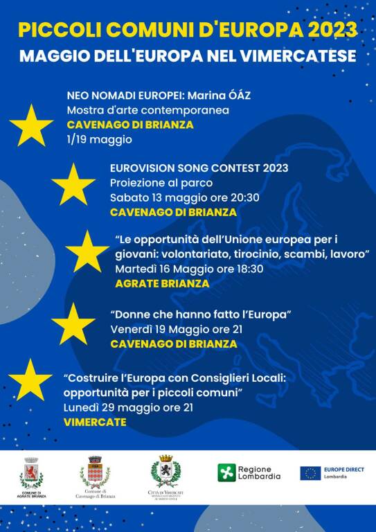 programma maggio europeo nel vimercatese